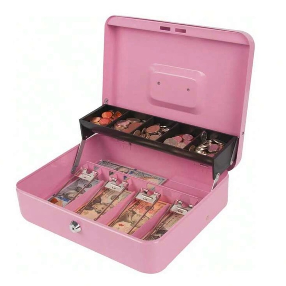 Cash Lock Box with key - Picture 3 of 4